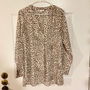 Animal print blouse